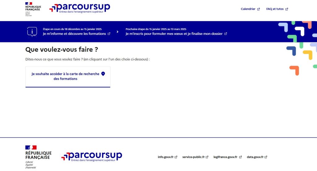 La carte des formations de Parcoursup Comment utiliser les informations